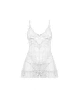 Curvy Lace Babydoll Lingerie Set with Matching G-String