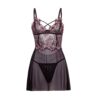 Adela Floral Sheer Babydoll Set
